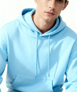 Alternative view of Baumwoll Kapuzenpullover mit schwerem Material und Kängurutasche