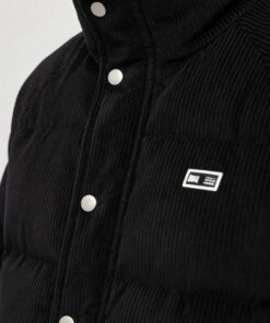 Alternative view of Cord Puffer Jacke mit Stehkragen und Steppfutter