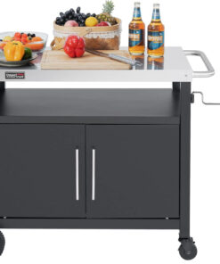 2026 Grillwagen für den Außenbereich mit Rädern – Kücheninsel aus Edelstahl