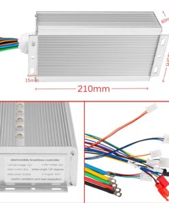 2026 72 V 3000 W bürstenloser Motorsatz mit 24 Mosfet 50 A-Controller und Gashebel für Elektroroller, E-Bike-Motor, Motorrad-DIY-Teileumbausatz (6 Teile in 1 und Motor mit Fuß)