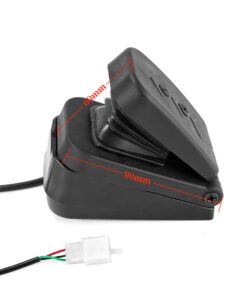 2026 72 V 3000 W bürstenloser Motorsatz mit 24 Mosfet 50 A-Controller und Gashebel für Elektroroller, E-Bike-Motor, Motorrad-DIY-Teileumbausatz (6 Teile in 1 und Motor mit Fuß)