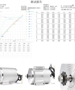 2026 72 V 3000 W bürstenloser Motorsatz mit 24 Mosfet 50 A-Controller und Gashebel für Elektroroller, E-Bike-Motor, Motorrad-DIY-Teileumbausatz (6 Teile in 1 und Motor mit Fuß)