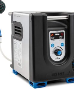 2026 Tragbarer Propan-Warmwasserbereiter und Duschpumpe mit eingebauter Batterie | Kompaktes Outdoor-Reinigungs- und Duschsystem mit LCD, Sicherheitsabschaltung und Tragetasche, sofort heißes Wasser für Camping und Wandern