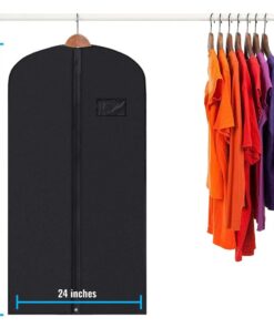 BowLift | 5 Premium Garment Bags - With Clear Window, Water-Resistant - 40