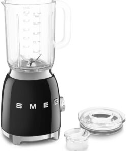 Smeg, BLF03PKEU, 1,5 l Standmixer, 4 -Geschwindigkeitsstufen, 4 Automikprogramme, Abnehmbare Doppelklinge, Deckelöffnung transparent mit Dosierkappe, rutschfest, 800W, Rose