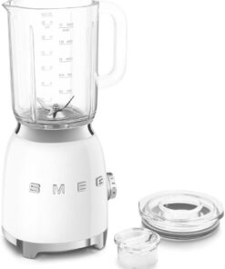 Smeg, BLF03PKEU, 1,5 l Standmixer, 4 -Geschwindigkeitsstufen, 4 Automikprogramme, Abnehmbare Doppelklinge, Deckelöffnung transparent mit Dosierkappe, rutschfest, 800W, Rose