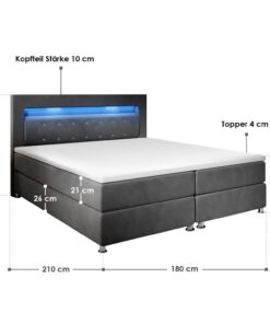 2026 Boxspringbett Vancouver - Stoff