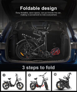 SAMEBIKE C05 Pro 36V 13Ah Akku 500W Motor Step-Through faltbares Fat Tire E-Bike
