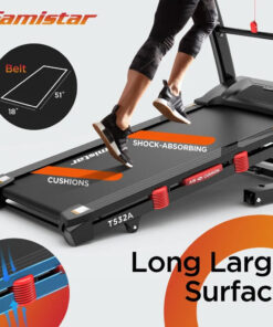 2026 Famistar Klapp-Laufband für zu Hause mit 15 Stufen Automatischer Steigung, 300LB Kapazität, 10MPH Höchstgeschwindigkeit