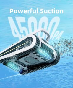 2026 Crab Kabelloser Roboter-Poolsauger, Wandklettern, automatischer Poolreiniger, geeignet für Wände und Böden von 150 m² großen Pools