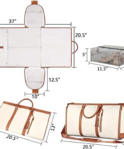 BowLift | Large-Capacity Foldable Women's Garment Travel Bag with Hanging Suit Compartment