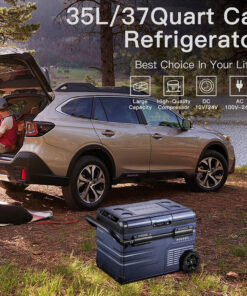 2026 12 Volt 37 Qt. Tragbarer Autokühlschrank, Autogefrierschrank für Outdoor, Camping, Reisen, Wohnmobil, APP-Steuerung