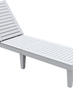 2026 Chaiselongue-Stühle für den Außenbereich, 4er-Set mit verstellbarer Rückenlehne, stabile Liegen für Terrasse und Poolrand, einfache Montage, wasserdicht und leicht mit einer Tragfähigkeit von 120 kg, schwarz