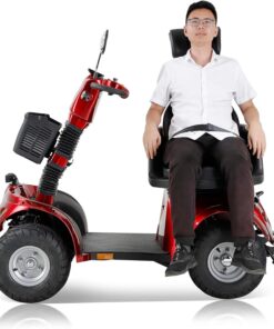 2026 ZVGREEN-Mobilitätsroller mit 4 Rädern-Seniorenmobil-Kapitänssitz-Max. 15km/h-geräumiger Stauraum-drehbarer Sitz-Elektromagnetische Bremse