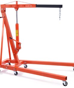 2026 BENTISM 2T Klappbarer Motorkran Motorheber mit Wasserwaage 4400 lbs/2 Tonnen Hochleistungs-Hubsteiger Werkstattkran Alterungsbeständiger Motorkran