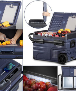 2026 12 Volt 37 Qt. Tragbarer Autokühlschrank, Autogefrierschrank für Outdoor, Camping, Reisen, Wohnmobil, APP-Steuerung