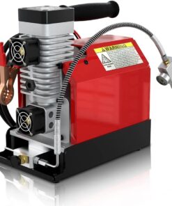 Tragbarer PCP-Luftkompressor CS2, 4500 Psi/30 MPa, ölfrei, Stromversorgung über 12 V Gleichstrom im Auto oder 110 V Wechselstrom zu Hause mit Adapter (im Lieferumfang enthalten), Paintball-Tankkompressor mit zusätzlichem Feuchtigkeits-Ölabscheider