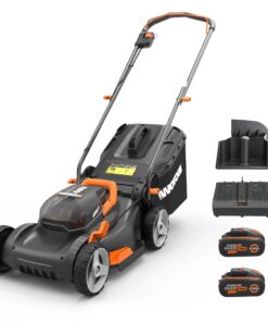 2026 WORX WG743E Akku-Rasenmäher 40V – Profi Rasenmäher mit Mulchfunktion & PowerShare Akku – Rasenmähen ohne Kabel – Ideal für Gärten bis zu 500m²