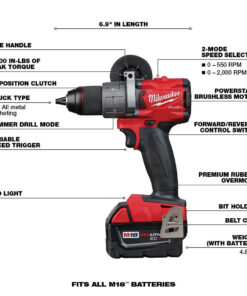 2026 2026 M18 FUEL 18V Akku-Kit Combo mit 7 Werkzeugen und 5,0 Ah Lithium-Ionen-Akku ohne Bürstenmotor