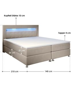 2026 Boxspringbett Vancouver - Stoff