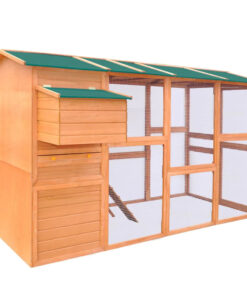 2026 Hühnerstall Kiefer Holz 295 x 163 x 170 cm Nistkasten Braun Freilauf
