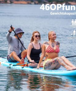 2026 COOLCAA 354cmx86cmx15cm Stand Up Paddling Board mit Premium SUP Zubehör, Tragkraft bis 210kg, SUP Board für Erwachsene und Jugendliche Aller Niveaus