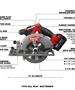 2026 2026 M18 FUEL 18V Akku-Kit Combo mit 7 Werkzeugen und 5,0 Ah Lithium-Ionen-Akku ohne Bürstenmotor
