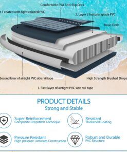 2026 ALLPICK Premium SUP Board Set, Stand Up Paddling Board Aufblasbar, Mit Universal Kamerahalterung, Komplettes Zubehör, Verstellbares Paddel, Anfänger, Fortgeschrittene, 180kg (Premium-Grün)