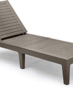 2026 Chaiselongue-Stühle für den Außenbereich, 4er-Set mit verstellbarer Rückenlehne, stabile Liegen für Terrasse und Poolrand, einfache Montage, wasserdicht und leicht mit einer Tragfähigkeit von 120 kg, schwarz