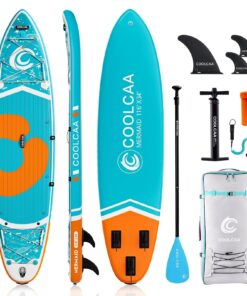 2026 COOLCAA 354cmx86cmx15cm Stand Up Paddling Board mit Premium SUP Zubehör, Tragkraft bis 210kg, SUP Board für Erwachsene und Jugendliche Aller Niveaus