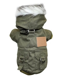 BowLift | Dog jacket with fur trim hood - Dog and cat clothing