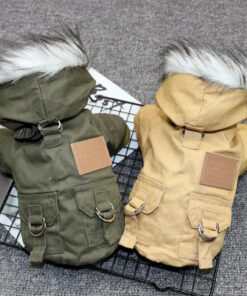 BowLift | Dog jacket with fur trim hood - Dog and cat clothing
