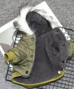 BowLift | Dog jacket with fur trim hood - Dog and cat clothing