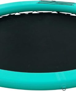 2026 Aufblasbares Dock, schwimmende Plattform, 2,44 m aufblasbares Wasserhängematten-Schwimmdeck für See mit Getränkehalter, runder Schwimmring, Schwimmfloß, Liegeinsel, Plattformpolster