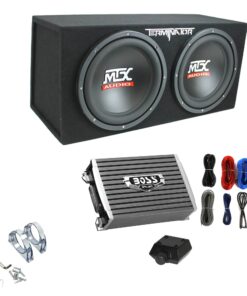 2026 MTX TNE212D 12″ 1200W Dual Subwoofer Box mit 1500W Monoblock-Verstärker & 2-Farad-Kondensator