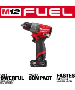 2026 3403-22 M12 FUEL 12V Lithium-Ion Brushless Cordless 1/2 in. Bohrschrauber-Kit mit 4.0Ah und 2.0Ah Akku und Soft Case