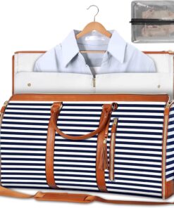 BowLift | GARMENTGO Travel Garment Bag – Foldable PU Leather Suit Carrier for Wrinkle-Free & Stylish Travel