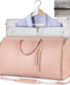 BowLift | GARMENTGO Travel Garment Bag – Foldable PU Leather Suit Carrier for Wrinkle-Free & Stylish Travel