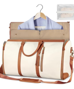 BowLift | Large-Capacity Foldable Women's Garment Travel Bag with Hanging Suit Compartment
