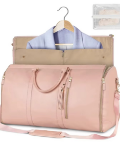 BowLift | Large-Capacity Foldable Women's Garment Travel Bag with Hanging Suit Compartment