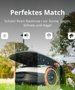 Navimow Garage S, Hochklappbar, Keine Signalblockierung, Schutz vor Sonne und Regen, Zubehör für Mähroboter Navimow i105E, i108E