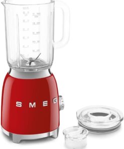 Smeg, BLF03PKEU, 1,5 l Standmixer, 4 -Geschwindigkeitsstufen, 4 Automikprogramme, Abnehmbare Doppelklinge, Deckelöffnung transparent mit Dosierkappe, rutschfest, 800W, Rose