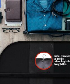 BowLift | 5 Premium Garment Bags - With Clear Window, Water-Resistant - 40