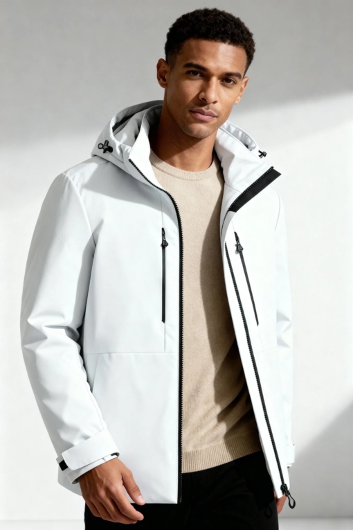 Steppjacke mit Isolierung, windabweisend, abnehmbarer Kapuze