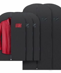 BowLift | 5 Premium Garment Bags - With Clear Window, Water-Resistant - 40"/54" inches